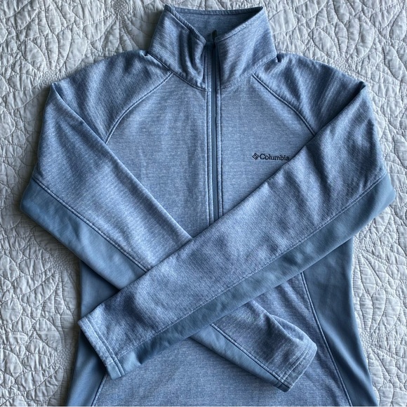 Baby Blue Columbia Quarter-Zip - Picture 2 of 7